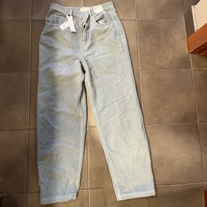 Blue corduroy pants
